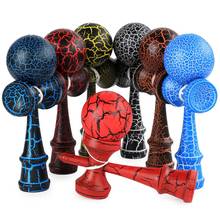 Wooden Crack Paint Kendama Juggling Ball Toys Japanese Traditional Fidget Outdoor Sports Stress Relief Toy Adult Children Gift 2024 - buy cheap