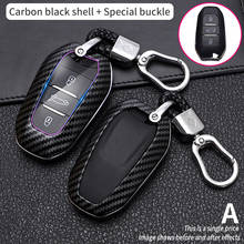 3 Buttons carbon color  Key Case Cover Fob For Citroen C4 CACTUS C5 C3 C4L for Peugeot 308 408 508 2008 3008 4008 5008 2024 - buy cheap