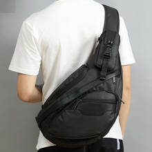 Нейлоновый Рюкзак-слинг для мужчин, повседневная сумка-мессенджер на ремне, водонепроницаемый нагрудной мешок через плечо 2024 - купить недорого