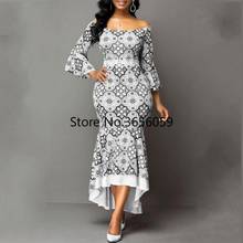 S-5XL primavera outono africano maxi vestidos para as mulheres 2021 moda robe vestido longo rendas bazin vestido dashiki festa africano roupas 2024 - compre barato