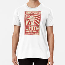 Introvertidos unem-se separadamente em suas próprias casas t camisa introvertido introvertido solitário propaganda guerra mundial misanthrope agorafobia 2024 - compre barato