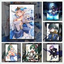 Wtq anime cartazes fogo emblema heróis se fjorm lyn robin pintura da lona decoração da parede arte da parede imagem do quarto decoração casa 2024 - compre barato