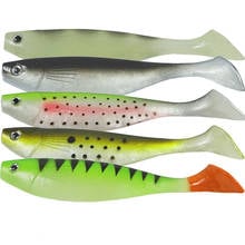 Plantilla de señuelo de pesca de agua salada, cebo suave de mar de 15cm/25,7g Iscas artificial, cebo de pesca Swimbait de carpa, 1 Uds. 2024 - compra barato