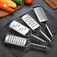 WORTHBUY Stainless Steel Vegetable Grater Manual Vegetable Slicer With Thickening Handle Carrot Potato Grater Kitchen Gadgets 2024 - buy cheap