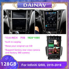 Reproductor Multimedia para coche, pantalla Vertical de 13,6 pulgadas, Android, navegación GPS, DVD, Radio automática, para Infiniti q50l, 2015-2019 2024 - compra barato