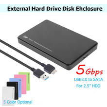 Чехол для внешнего жесткого диска 2,5 дюйма, USB 3,0-SATA, чехол для жесткого диска SD 5 Гбит/с, корпус для жесткого диска для ноутбука, настольного ПК 2024 - купить недорого