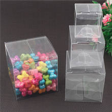 Various sizes Transparent Party Candy Bags Birthday Gift Box Clear Square PVC Birthday Party Gift Box Chocolate Candy Boxes 2024 - compre barato