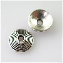 Fashion 50Pcs Tibetan Silver Cone End Bead Caps Connectors 10mm 2024 - buy cheap