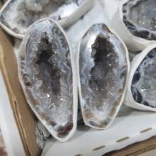 Natural Agate Geode Crystal Hole Mineral Specimen Contains Clean Crystal Clusters Beautiful Stones and Crystals Agate Slice 2024 - buy cheap