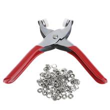 1 Set Hot 100Pcs Ring Snap + Metal Prong Ring Snap Fasteners Press Studs Poppers Plier 2024 - buy cheap