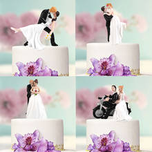 2019 Wedding Gift Style Bride&Groom Gifts Cake Topper Collectible Figurines Drop Shipping 2024 - buy cheap