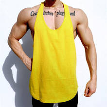 2020 Summer New Fashion Tank Bodybuilding Vest Workout Shirt Muscle Guys Vest Mens Mesh Fitness Stringer Tank Top Running Shirt 2024 - buy cheap