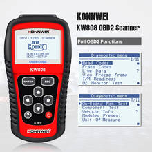 Konnwei kw808 obd2 carro scanner 16 pinos interface do veículo automotivo ferramenta de diagnóstico scanner suporta pode j1850 leitor de código do motor 2024 - compre barato