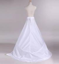 Saia hoop novo 2 anéis vestido de casamento branco underskirt petticoat 2024 - compre barato