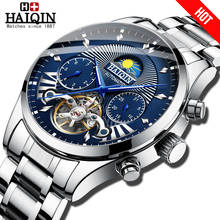 HAIQIN Men watches 2019 luxury brand watch men Mechanical Watch Military sport wristwatch men waterproof reloj hombre tourbillon 2024 - buy cheap