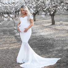 INS Nordic Long Maternity Photography Props Pregnancy Dress Photography Maternity Dresses For Photo Shoot Pregnant Dress Cotton 2024 - buy cheap