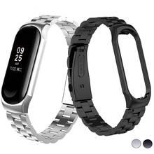 Stainless Steel Metal Strap For Xiaomi Mi Band 4 Bracelet Mi Band4 Wrist Strap For Mi Band 4 Accessories Miband4 Wristband 2024 - buy cheap