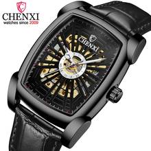 Chenxi relógio masculino de pulso quadrado, à prova d'água, mecânico, luxuoso 2024 - compre barato