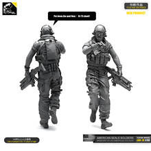 Yufan Model 1/35 Figure Model Kit Resin Soldier Of Us Seal Commando Unmounted Loo-15 2024 - buy cheap