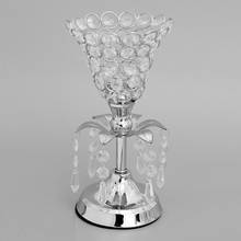 Candelero de cristal con forma de flor para lamparilla, decoración artesanal de regalo de bodas 2024 - compra barato