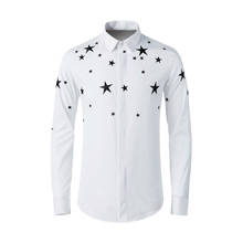 New Fashion High Quality Cototn Spring Summer Embroidery Long Sleeve Casual Shirts Plus Size M L XL 2XL 3XL 4XL 2024 - купить недорого