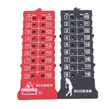 18 Hole Golf Stroke Putt Score Card Counter Golf Score Indicator With Key Chain Environmental Golf Score Counter High Quality 2024 - buy cheap