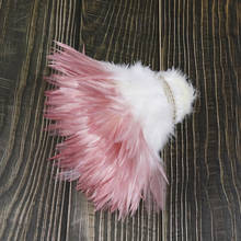 Pluma de pollo de gallo Natural Tie-dye, plumas decorativas teñidas de 4-6 pulgadas para manualidades, accesorios de fiesta de joyería Diy, 1000 piezas 2024 - compra barato