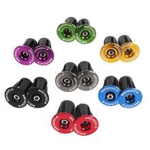 Colorful Aluminum Alloy Mountain Bike Road Bike Handle Plug Expansion Plug Bicycle Handlebar End Cap Material: Aluminum alloy 2024 - buy cheap