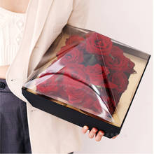 Transparent square diamond box Qixi Festival Valentine's Day flower box rose box bouquet gift box waterproof 2024 - buy cheap