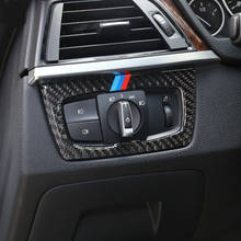 Botones de interruptor de Faro de fibra de carbono, pegatinas decorativas para cubierta de marco, F20 para BMW, F21, F52, F30, F31, F32, F34, F15, F16 2024 - compra barato