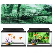 60/90/120 cm Fish Tank Background Painting Aquarium Landscape Sticker Poster Fish Tank PVC Forest Plant Aquarium Ornament 2024 - buy cheap