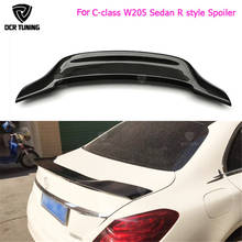 Renntech Look For Mercedes W205 Carbon Spoiler C180 C200 C250 C260 Carbon Fiber Rear Trunk R Style Spoiler 2014 2015 2016 - UP 2024 - buy cheap