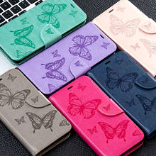 Butterfly Leather Phone Case For Hauwei P20 P30 P40 Mate 20 30 Lite Pro P Smart Plus Y5 Y6 Y7 Y5P 2018 2019 2020 Flip Back Cover 2024 - buy cheap