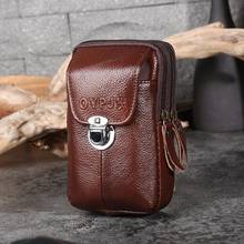 High Quality Waist Bag PU Leather Multifunctional Universal Mobile Phone Bag Coin Purse Portable Waist Packs man Belt holder 2024 - buy cheap