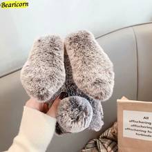 Soft Plush Case For Xiaomi Redmi 4A 4X 5A 5 Plus 6 6A 7 7A 8 8A 9 9A 9i 9C K20 K30 K30i 10X Pro S2 Y2 GO Furry Rabbit Fur Cover 2024 - buy cheap