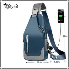 Bolsa de mensajero Unisex antirrobo para hombre, bolso de pecho con carga USB, bandolera de hombro multifunción, bolso de viaje de tela Oxford 2024 - compra barato