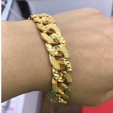 Широкий браслет золотистого и медного цвета для женщин и мужчин, ювелирные изделия в эфиопском стиле, африканский браслет, арабские свадебные подарки 2024 - купить недорого