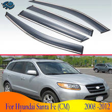 For Hyundai Santa Fe (CM) 2008 2009 2010 2011 2012 Car Accessories Plastic Exterior Visor Vent Shades Window Sun Rain Guard 2024 - buy cheap