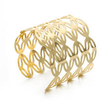 Dayoff Boho Gold Silver Color Bracelet Open Cuff Bangle Geometric Carving Hand Bracelets Women Jewelry B49 2024 - buy cheap