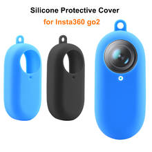Силиконовый защитный чехол для камеры Insta360 go2 Противоударная спортивная видеокамера защита для экрана карданный чехол Аксессуары 2024 - купить недорого