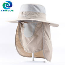 CAMOLAND-sombreros de sol con protección UV 2 en 1 para hombre y mujer, sombrero de cubo con solapa para el cuello, informal, para playa y senderismo al aire libre 2024 - compra barato