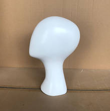 NEWEST!high-grade White gloss fiberglass female mannequin head for hat/ wig/ headphones display manikin heads 2024 - buy cheap