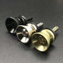 Electric Bass Guitar Strap Lock Metal End Buttons Gold/Black/Silver StrapLock Locking Pegs Pins 2024 - buy cheap