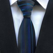 Corbata con Panel para hombre, corbatas con rayas verticales azules, novedad de 2021 2024 - compra barato