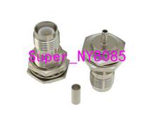 Connector RP-TNC female PLUG nut bulkhead crimp RG174 RG316 LMR100 Cable RF Coaxial 2024 - buy cheap