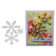 Snowflake Metal Cutting Dies Stencil Scrapbooking DIY Album Stamp Paper Emboss 2024 - buy cheap