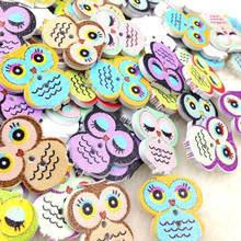 50pcs Owl Wood Round Buttons 19x21mm Sewing Craft WB253 2024 - buy cheap