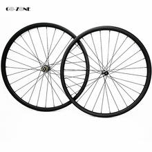 27.5inch asymmetric mountain bike wheel 33.5X 25mm tubeless 650B carbon wheels novatec D411SB D412SB 100x15 142x12 mtb wheelset 2024 - buy cheap