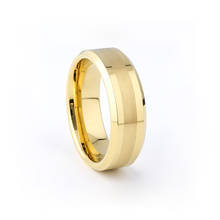 8 мм с золотым Вольфрам карбидные кольца обручальное кольцо, со скошеной кромкой, два тона свободный крой Lover's Альянс обручальное кольцо Юбилей 2024 - купить недорого