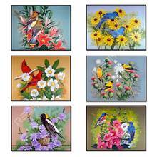 Full Square/Round Diamond Embroidery Flowers with Birds DIY Diamond Painting Cross Stitch Crystal Diamond Mosaic Hobby & Crafts 2024 - buy cheap